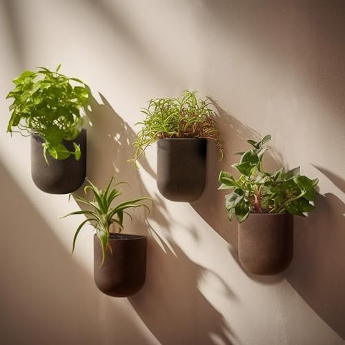 LA JOLIE MUSE Wall Planters for Indoor Plants, Hanging Flower Pots, 2 Pack - Image 6