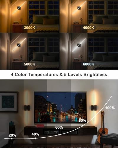 iThird Wall Sconces Set of 2, Rechargeable Wireless Sconce - Image 7