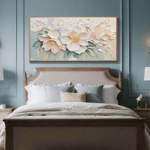 Anolyfi Framed Floral Extra Large Canvas Wall Art - Image 7