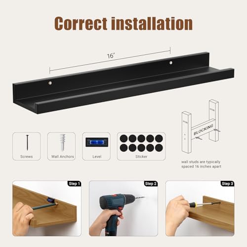 Heimlove 24 Inch Picture Ledge Shelf - Image 7