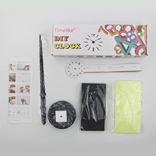 Timelike 3D DIY Wall Clock, 1M Modern Frameless Large 3D DIY Wall Clock Kit - Image 7