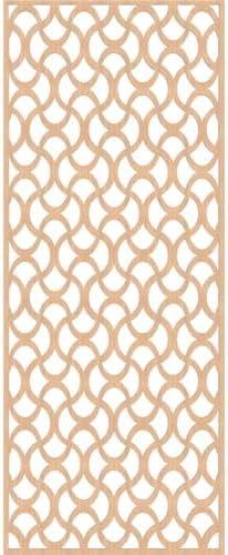 Resort Decorative Pierced Fretwork Wood Wall Panels, 27 3/8"W x 69 3/8"H x 1/4"T - Image 4