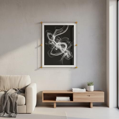 Azar Displays 105540-GLD Acrylic Floating Double Panel Wall Frame, Overall - Image 7