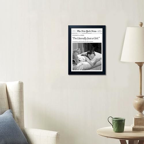 Vintage Black And White Wall Art Newspaper Posters Trendy Wall Art Framed I'm - Image 7