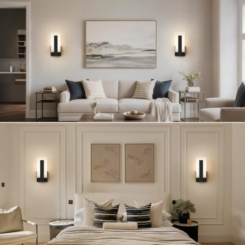 2 Pack Modern LED Wall Sconces, 9.76Inch 5W 3000K Wall Lights - Image 7