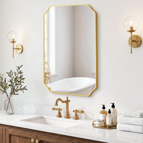 Gold Vanity Bathroom Mirror - Image 7