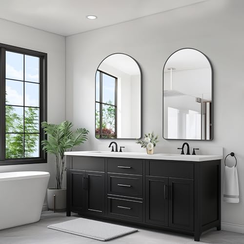 FORBATH Arched Mirror 24x48 Inch, Hanging or Leaning Against Wall - Image 6