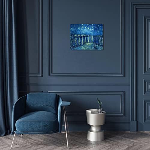 1 KINGO Van Gogh Canvas Wall Art: Starry Night over the Rhône Oil Painting - Image 6
