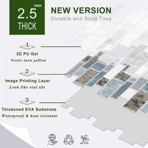 STICKGOO 10-Sheet Peel and Stick Backsplash - Image 7