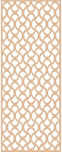 Resort Decorative Pierced Fretwork Wood Wall Panels, 33 3/8"W x 84 3/8"H x 1/4"T - Image 4