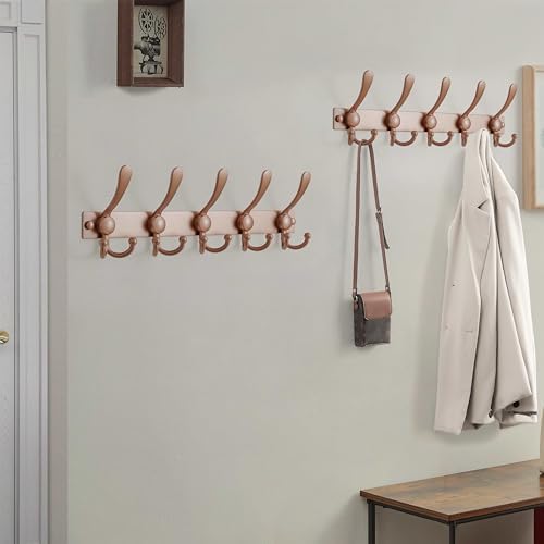 Dseap Coat Rack Wall Mount, Heavy Duty 12-Gauge Base vs Flimsy 1mm, - Image 7