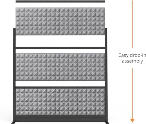 Stand Up Desk Store Studio Modular Wall and Sound Absorbing Room Divider | - Image 7