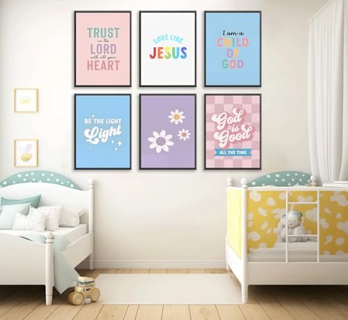 KYSNGMT Preppy Christian Wall Decor Unframed Poster Set of 6 - Image 7