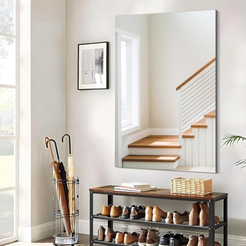 CILIBER Frameless Mirror, 30x48 Inch Rectangle Vanity Mirror - Image 7