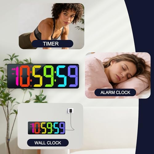 TXL 17.2" Bluetooth Digital Wall Clock - Image 7