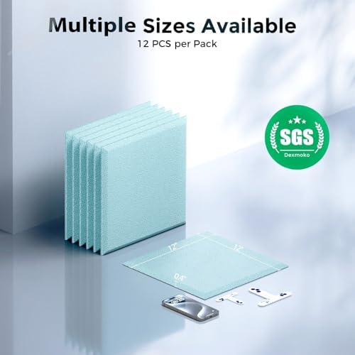 12 Pack Self-Adhesive Acoustic Panels, 2nd Generation Sound Absorbing Panel - Image 7