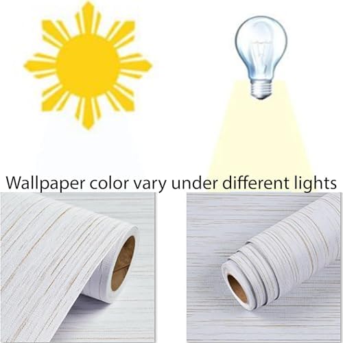 Livelynine Textured Wallpaper Peel and Stick White and Gold Grasscloth - Image 7
