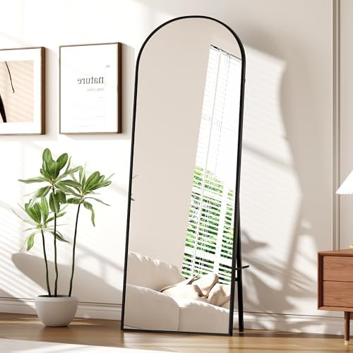 IDEALHOUSE Arched Full Length Mirror 65"x22" Mirror Standing Hanging or Leaning - Image 6
