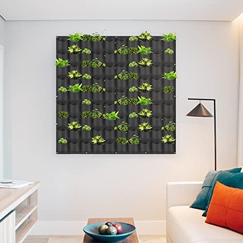 Hanging Planting Grow Bags, 90 Pockets Wall Planter Wall Mounted Grow Bag - Image 7