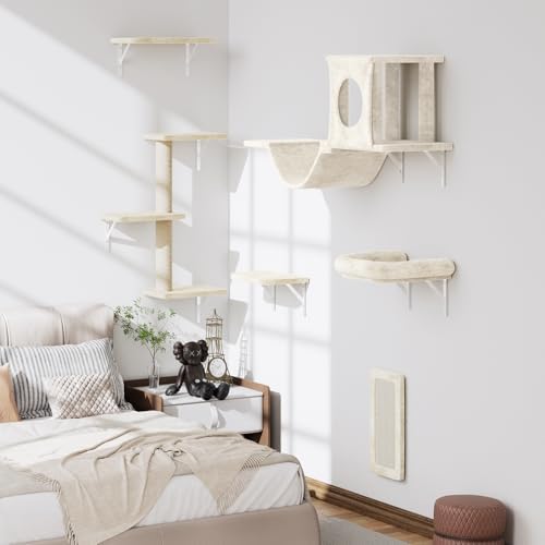 12-in-1 Cat Wall Shelves, Wall Mounted Cat Climber - Image 7