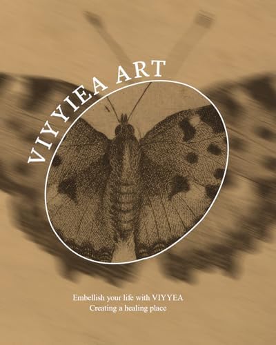 VIYYIEA Vintage Gold Framed Wall Art, Moody Butterfly Artwork, 12X16 Inch - Image 7