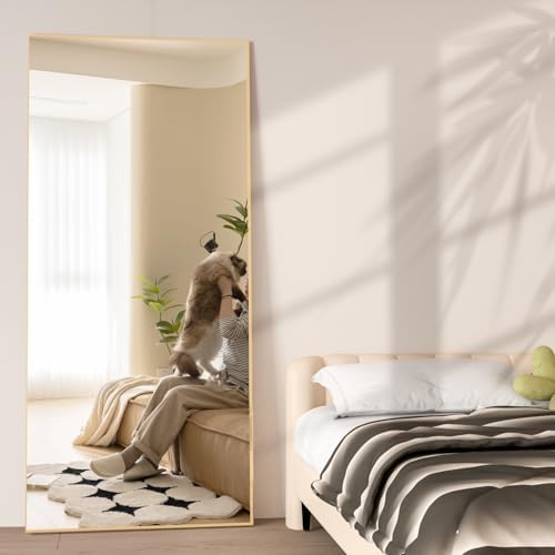 Full Length Mirror 65"x24" Floor Mirror Large Gold Mirror Body Rectangle Mirror - Image 6