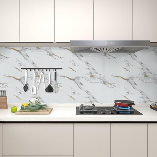 Marble Contact Paper Gold Peel and Stick Wallpaper - Image 7