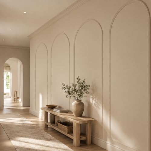 Colingmill 3 Set 32 x 78 Inch Arch Wall Molding Kit Peel Stick Wall Panels - Image 6