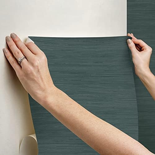 NuWallpaper x Society Social Peacock Classic Faux Grasscloth Peel & Stick - Image 7