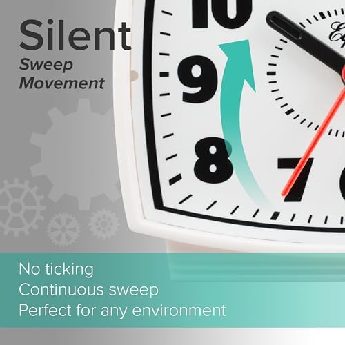 Equity 33100 Electric Silent Analog Alarm Clock - Image 6
