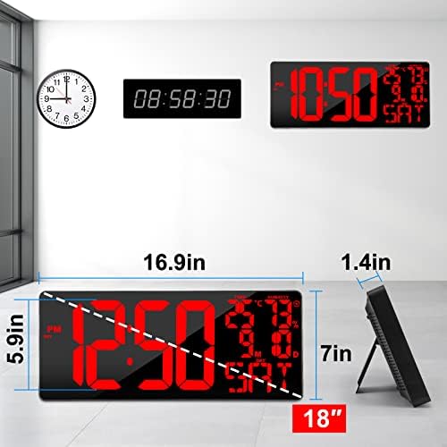 [Oversized 18" Large Digital Wall Clock - Image 6