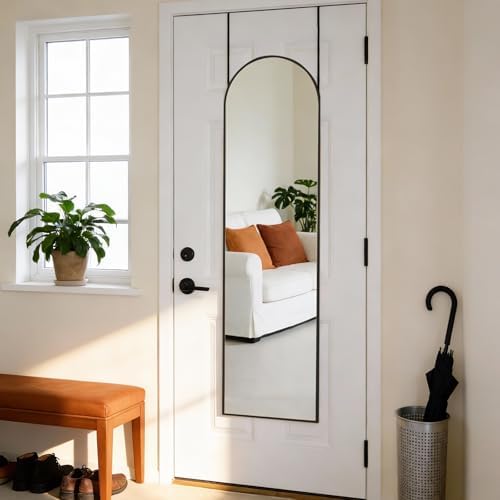 DUMOS 47"x14" Full Length Door Mirror, Arched Full Body Door Mirror - Image 6