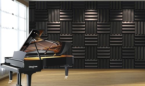 24 Pack Acoustic Panels, Fireproof Absorbing Noise Cancelling Panels, to Absorb - Image 6