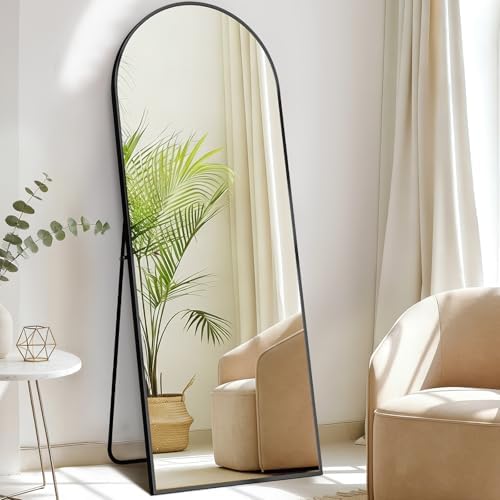 NEWBULIG Arched Full Length Floor Mirror 58"x19", Body Standing Mirror - Image 6