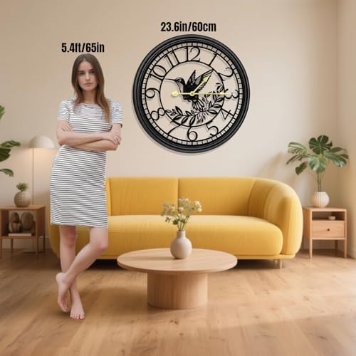 Big Wall Clock - Wall Clocks for Living Room Decor, Quiet and No Ticking - Image 7