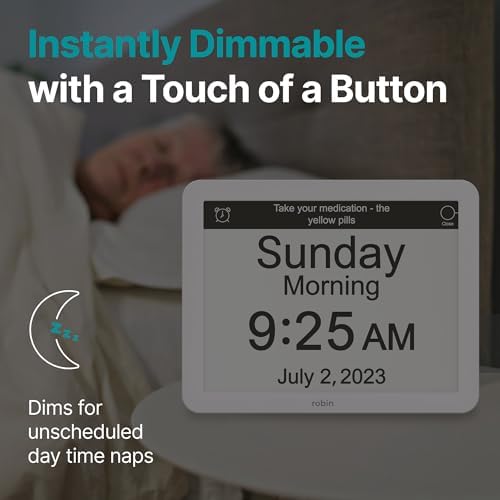 Robin Day Clock 2026 for Seniors, Easy-to-Read Display for Elderly, Day Date - Image 6