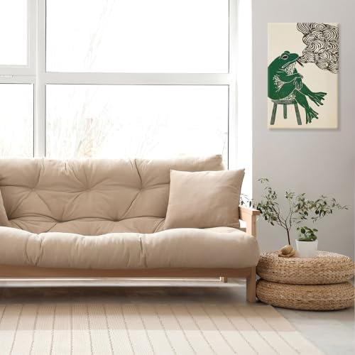 Wframed Smoking Frog Canvas Wall Art 16x20in - Image 7