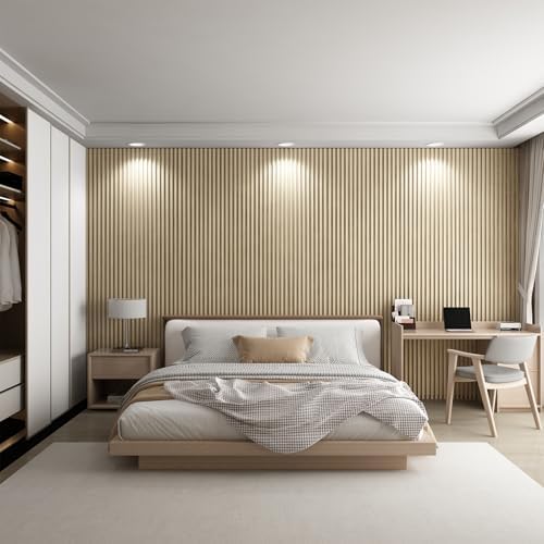 Slat Wall Panel 8-Pack, 118’’x6.1’’, Natural Wood - Image 6