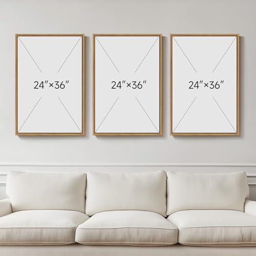 Large Framed Modern Farmhouse Tree Ring Wall Art - Image 7