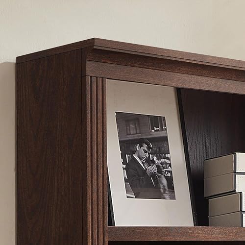 JAHRSTIM Halston Multi-Depth 5-Tier Bookshelf Shelving Unit, Dark Cherry - Image 6
