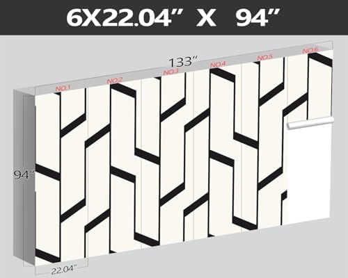 XMPMBM-Black Textured backsplash Large Decorative Geometrical Wallpaper Bedroom - Image 4