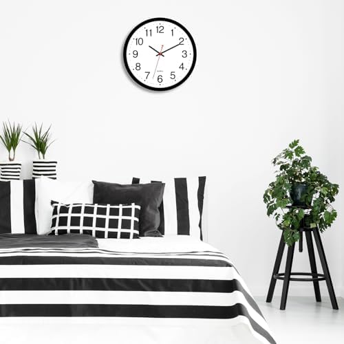 Foxtop 14 Inch Wall Clock Silent Battery Operated Analog Clock - Image 7