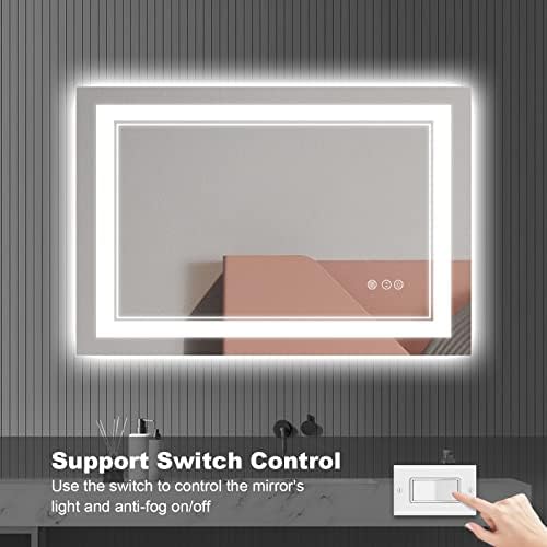 48x32 Inch LED Bathroom Mirror - Image 6
