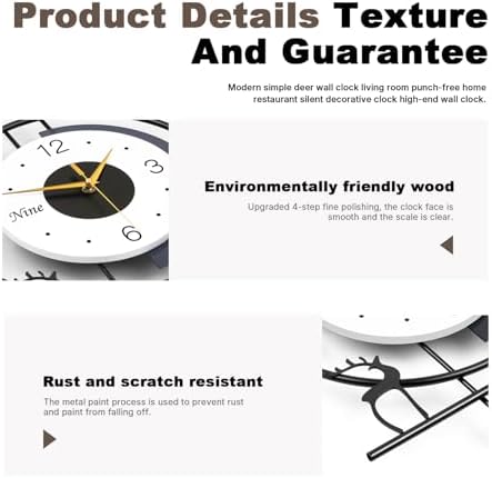 25" Modern Pendulum Wall Clock – Silent Non-Ticking Battery Design - Image 6