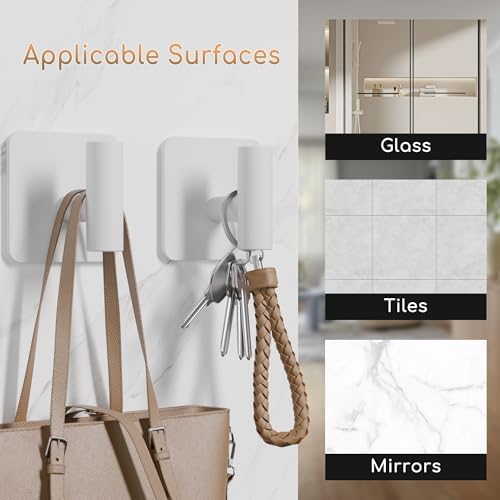 Aikzik 4 Pack Large Heavy Duty Wall Hooks - 26lb Max - Image 7