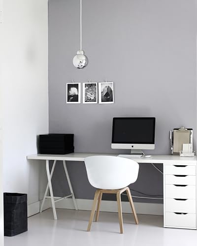 Peel and Stick Wallpaper Solid Color Grey Contact Paper Matte Wallpaper - Image 6