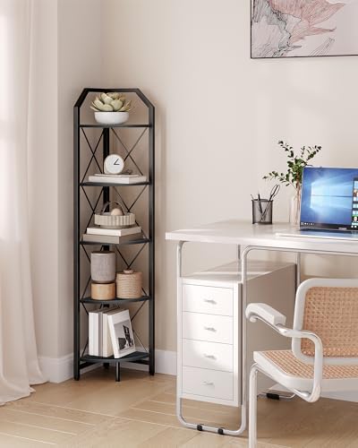 CHOEZON 5-Tier Corner Shelf, Industrial Corner Bookshelf, 59.4" Corner Storage - Image 7