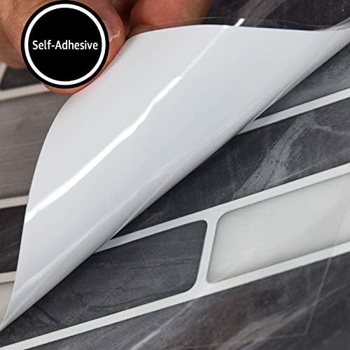 Art3d 10-Pack Marble Wall Tile Peel and Stick Backsplash, 12 x 12 in - Image 6