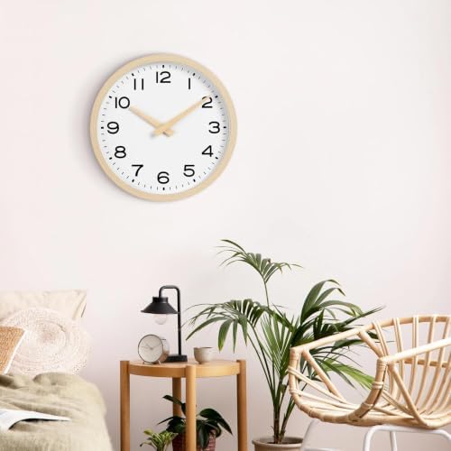 AKCISOT 12 Inch Wall Clock, Silent Battery Operated Analog Clock - Image 7