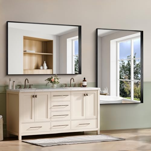 CIRCUMI Black Bathroom Mirror - Image 6